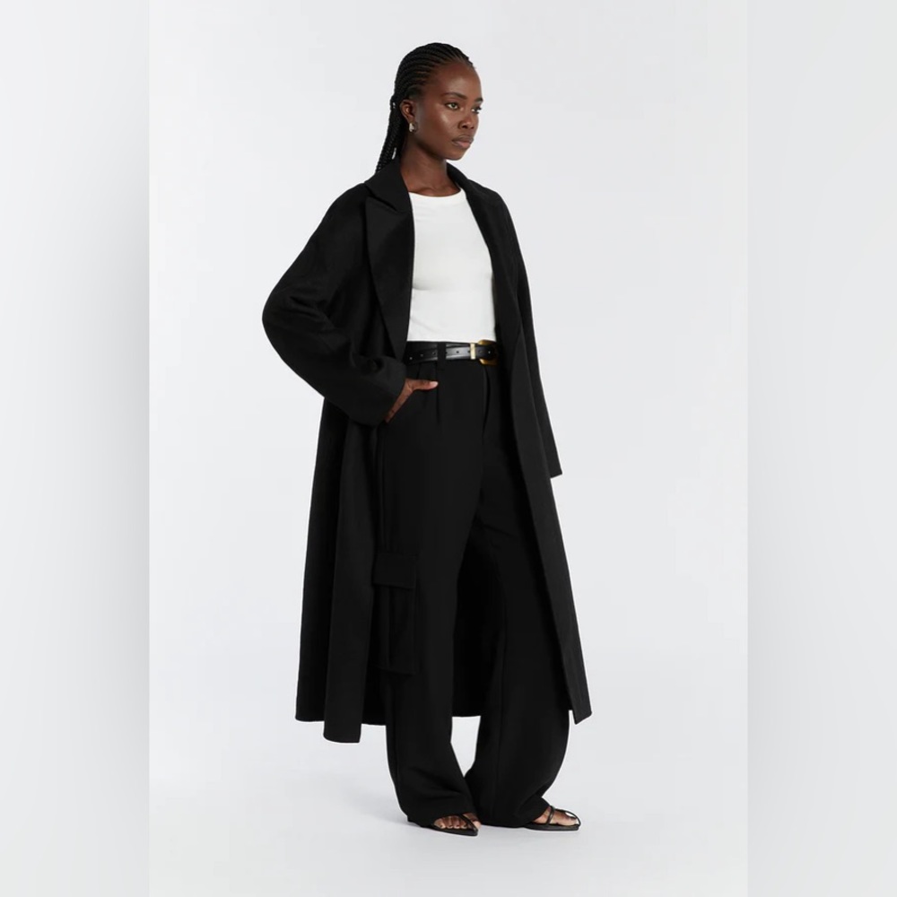 DISSH Matilda Black Wool Felt Coat